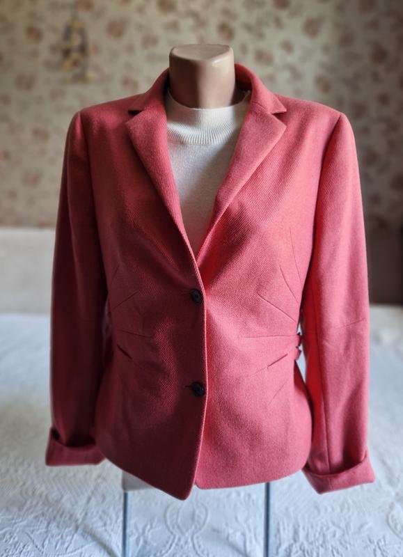 Damen Akris Sakko Rosa Wolle 38 / M / 46