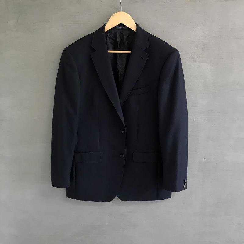 Herren Boggi Milano Sakko Marineblau Wolle 40 /L /