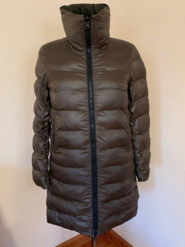 Femme Cinque Manteau Réversible Kaki Marron 38 / M