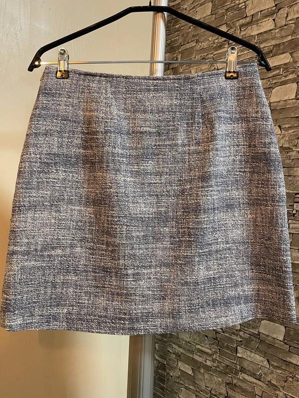 Donna Sartoria Italiana Gonna Grigia Cotone 38 / M