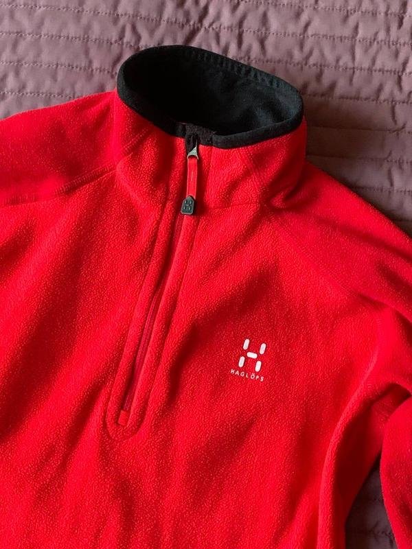 Damen Haglofs Pullover Rot Fleece 36 / S / 44
