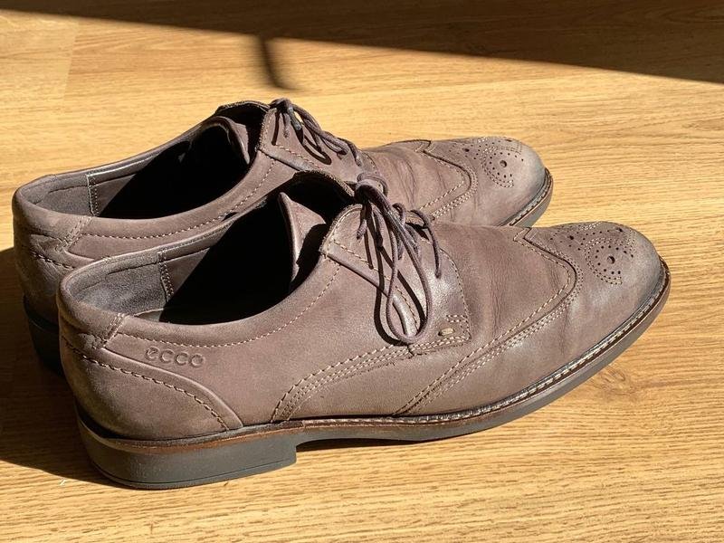 Men Ecco Heels Brown Nubuck 43