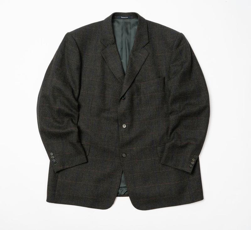 Мужской Burberry Пиджак Серый Шерсть 42 / XL / 50
