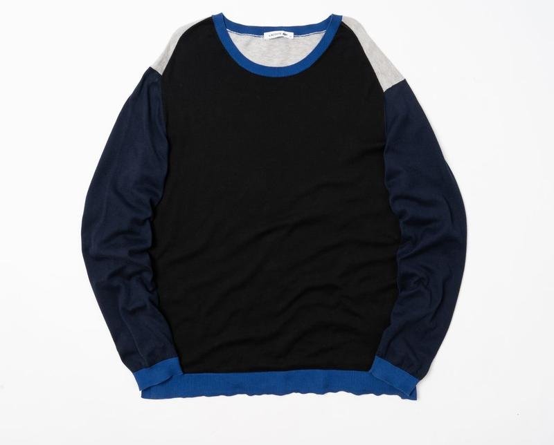 Homme Lacoste Pull Bleu Marine Coton 42 / XL / 50