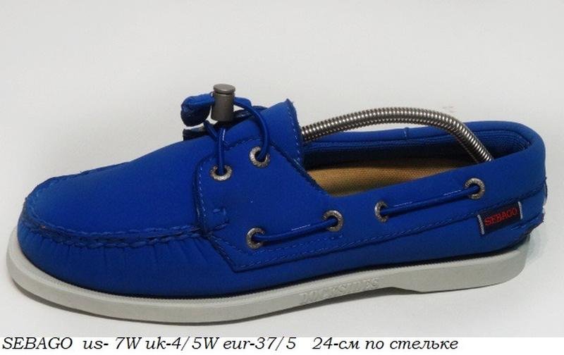 Женские Sebago Мокасины Синий 37.5