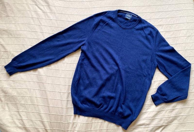 Herren Paul Kehl Pullover Marineblau Kaschmir 38 /