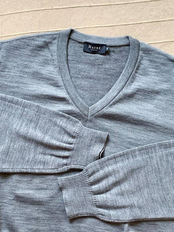 Men Maerz Munchen Pullover Grey Wool 40 /L / 48