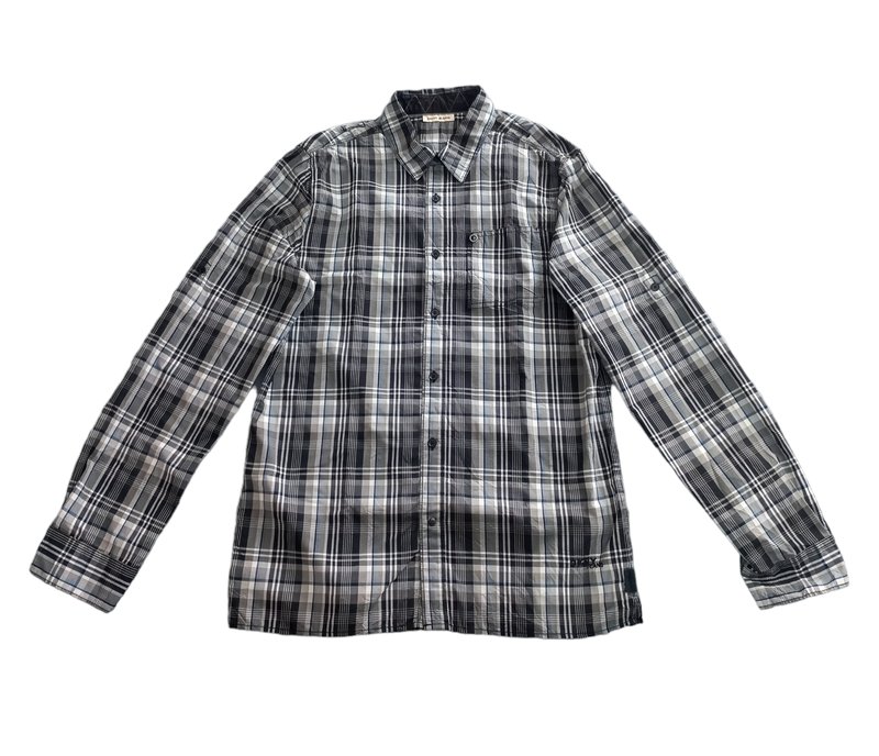 Homme DKNY Chemise Grise Polyester 38 / M / 46