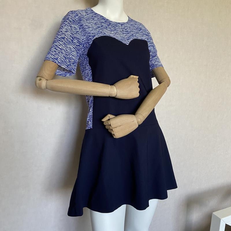 Donna Lacoste Abito Blu Navy Viscosa 34
