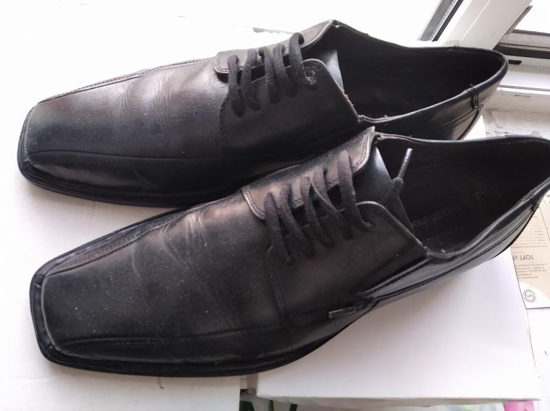 Мужские Bugatti Туфли Чёрный Кожа 44