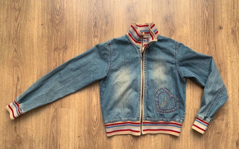 Damen Playboy Jacke Marineblau Denim 34 / XS / 42