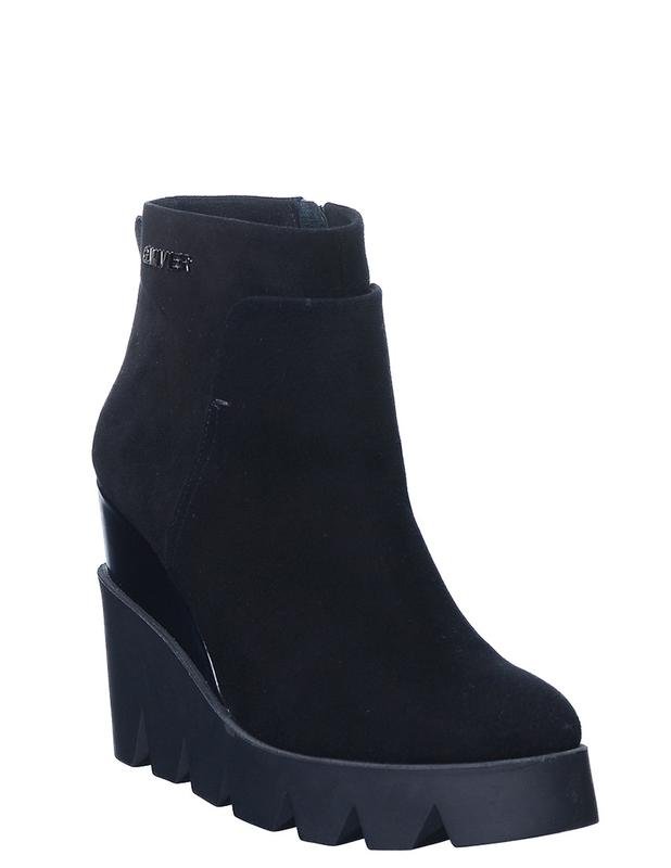 Damen Genuin Vivier Stiefeletten Schwarz Wildleder