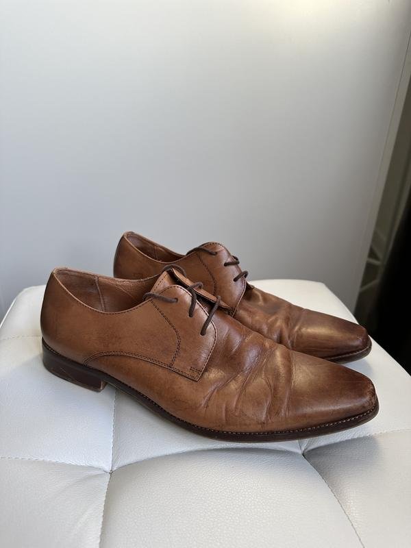 Мужской Dune Туфли Коралловый Кожа 42