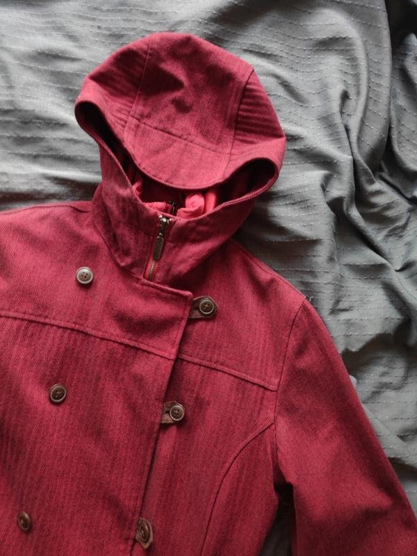 Damen Columbia Mantel Burgunder Wolle 36 / S / 44