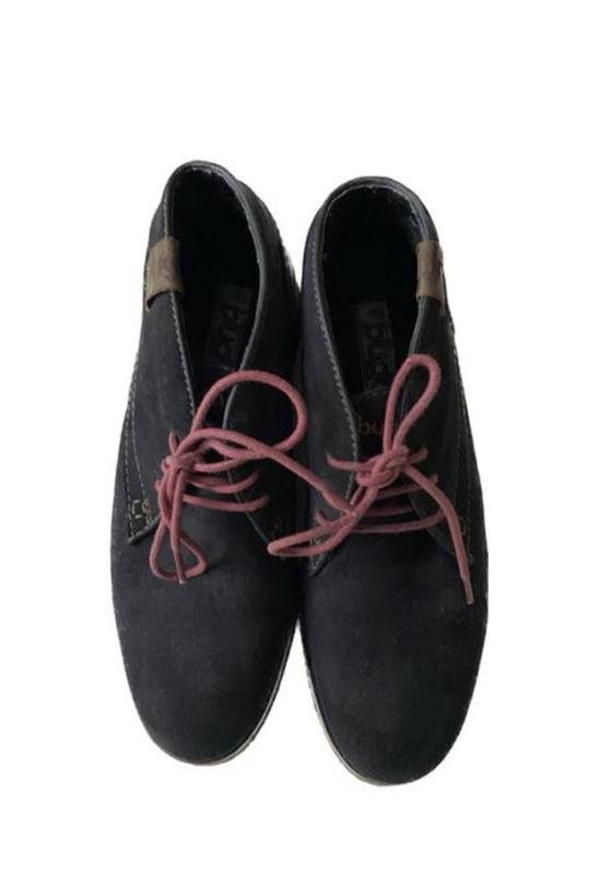 Мужские Bugatti Ботинки Тёмно-синие Замша 40