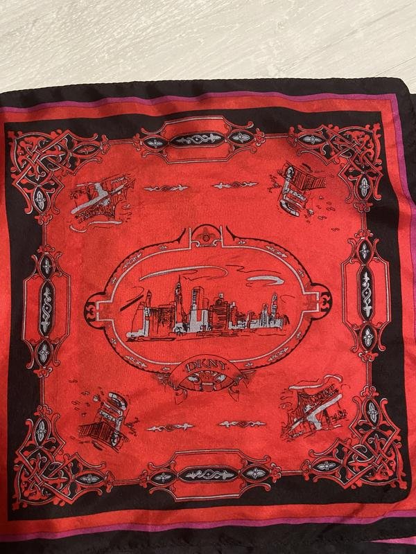 Femme DKNY Écharpe Rouge Taille Unique