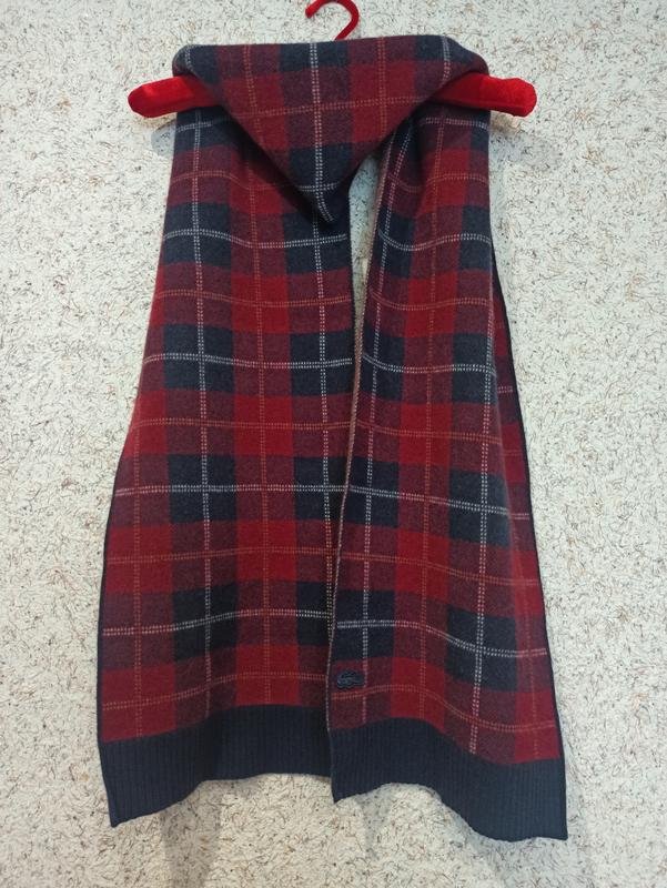 Homme Lacoste Écharpe Bourgogne Taille Unique