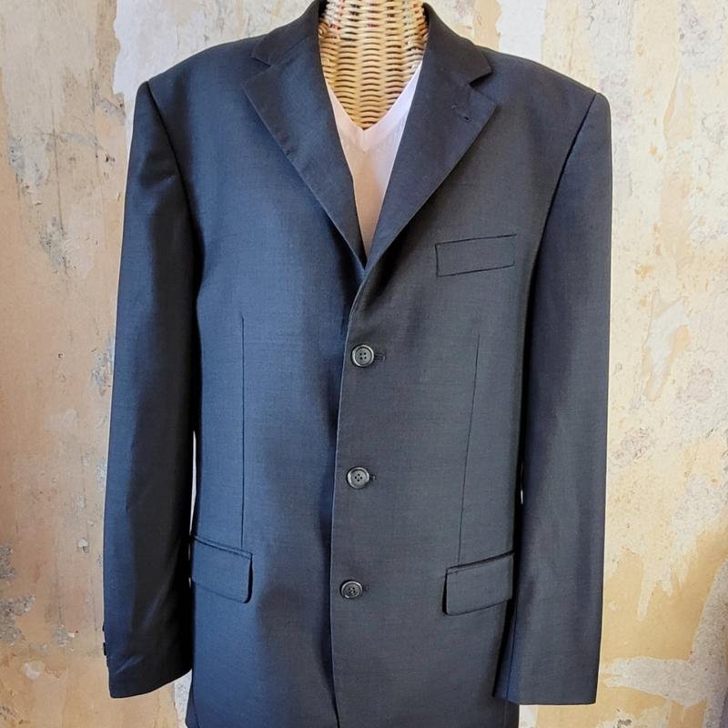 Uomo Cerruti Blazer Grigio Lana 36 / S / 44