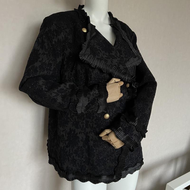 Женский Неизвестный Дизайнер Пиджак Чёрный