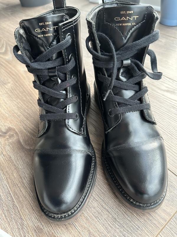 Женские Gant Ботинки Чёрные Кожа 37