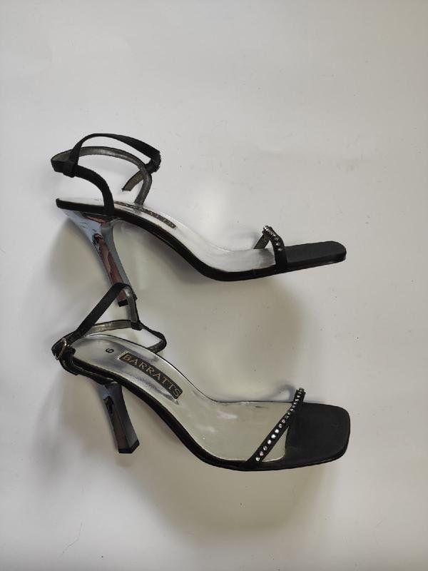 Femme Barracuda Talons Noir Satin 38