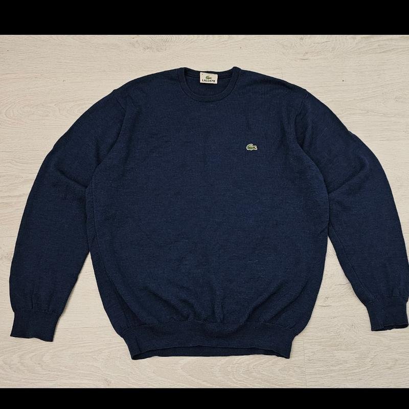 Homme Lacoste Pull Bleu Marine Laine 38 / M / 46