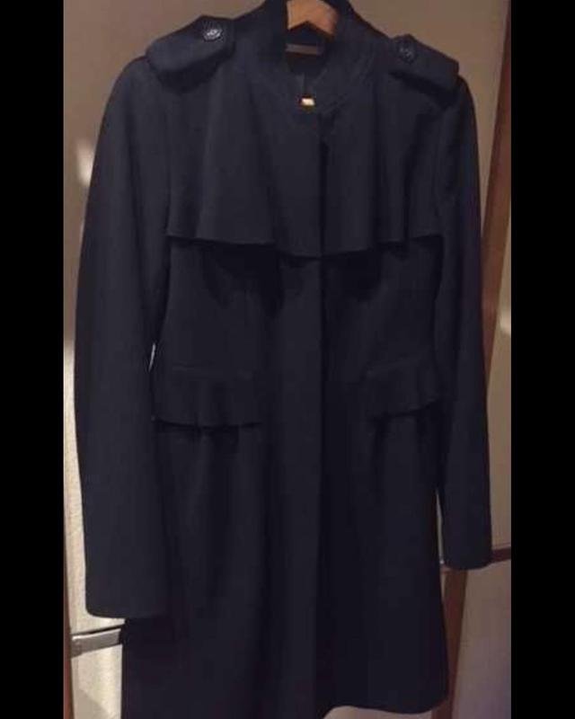 Women Diane Von Furstenberg Coat Black Wool 34