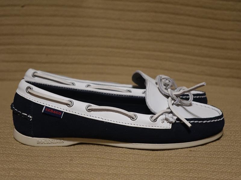 Женские Sebago Мокасины Тёмно-синий Замша 39