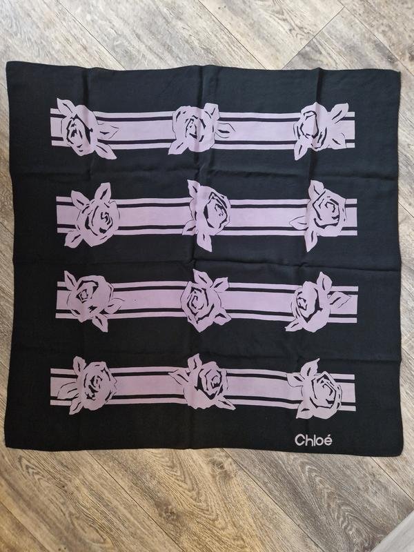 Damen Chloé Schal Schwarz Einheitsgröße