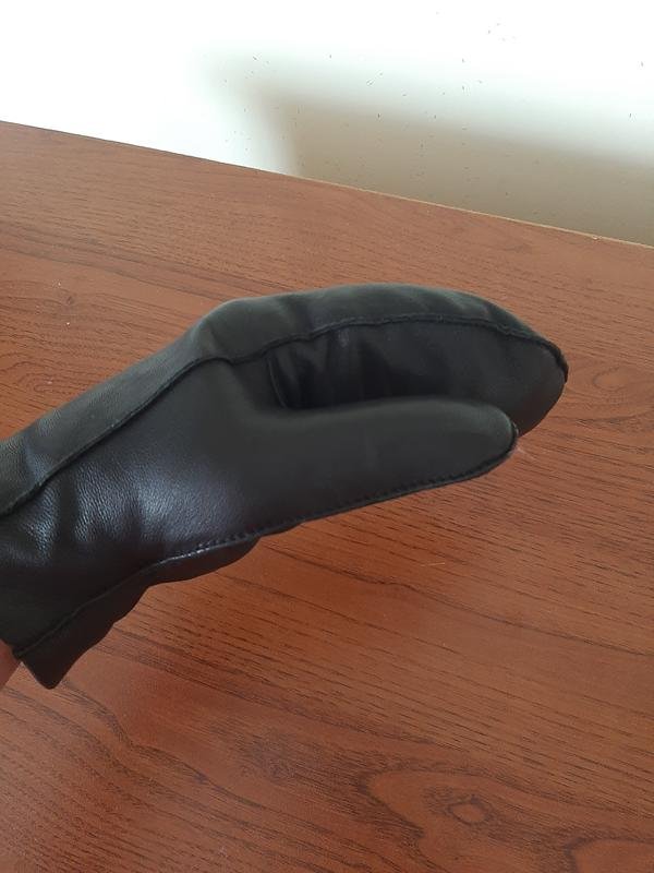 Женские COS Митенки Чёрные Кожа Другой