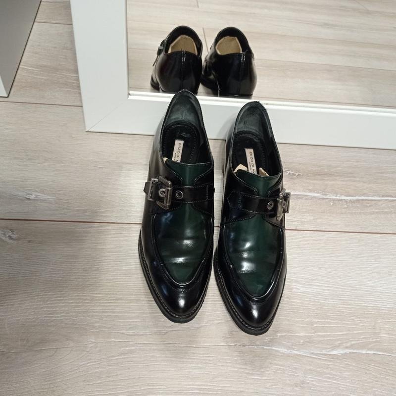 Femme Enzo di Martino Oxford Noir Cuir 37