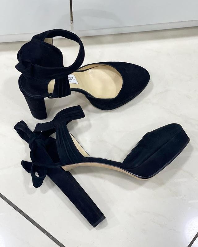Женские Jimmy Choo Босоножки Чёрный Замша 39.5