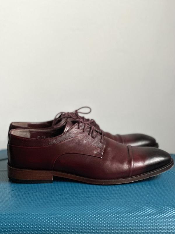 Men Cacharel Heels Burgundy Leather 43