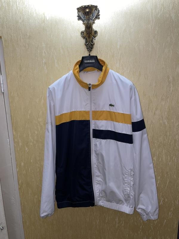 Herren Lacoste Jacke Weiß 40 /L / 48