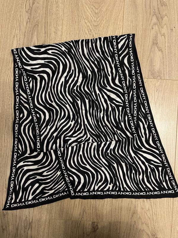 Femme DKNY Écharpe Noire Soie