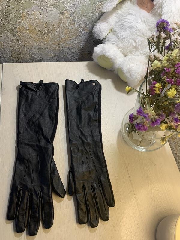 Damen Jasper Conran Handschuhe Schwarz Leder
