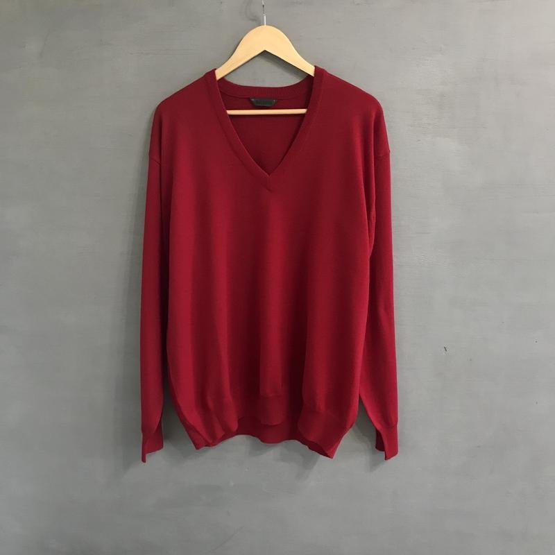 Uomo Dalmine Maglione Rosso Lana 46 / 3XL / 54