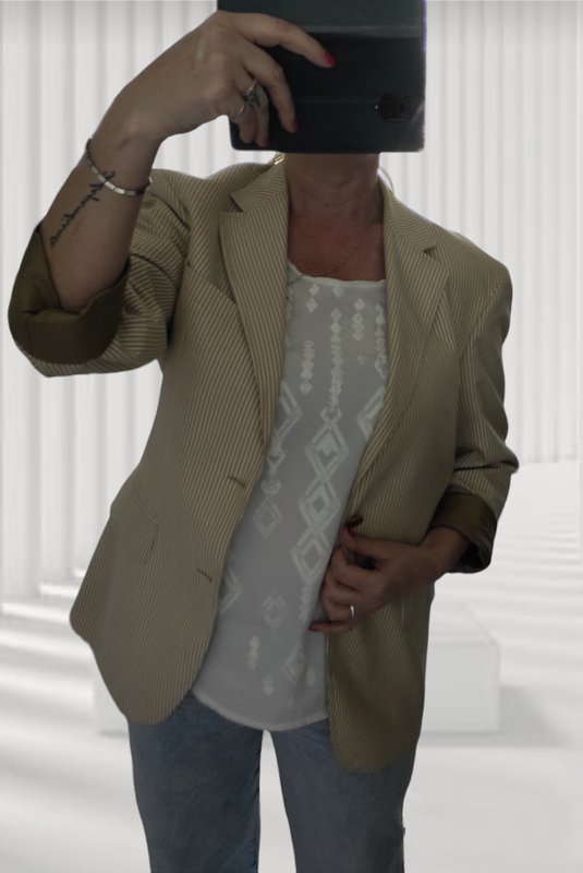 Женский Benvenuto Пиджак Бежевый 40 / L / 48