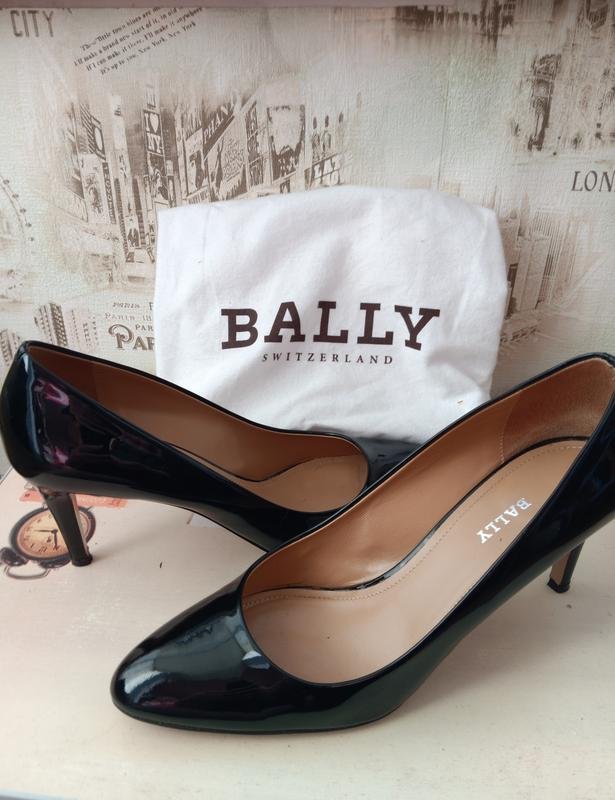 Damen Bally Absatzschuhe Schwarz Leder 39.5