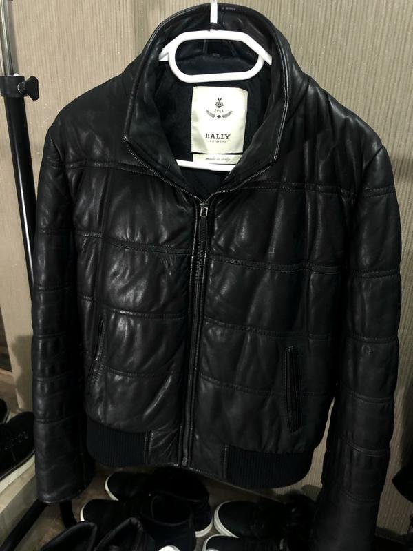 Women Bally Jacket Black Leather 34 / XS / 42