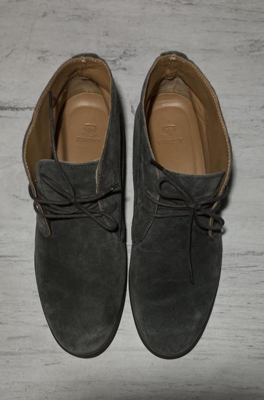 Uomo Navyboot Stivali Grigio Camoscio 40.5