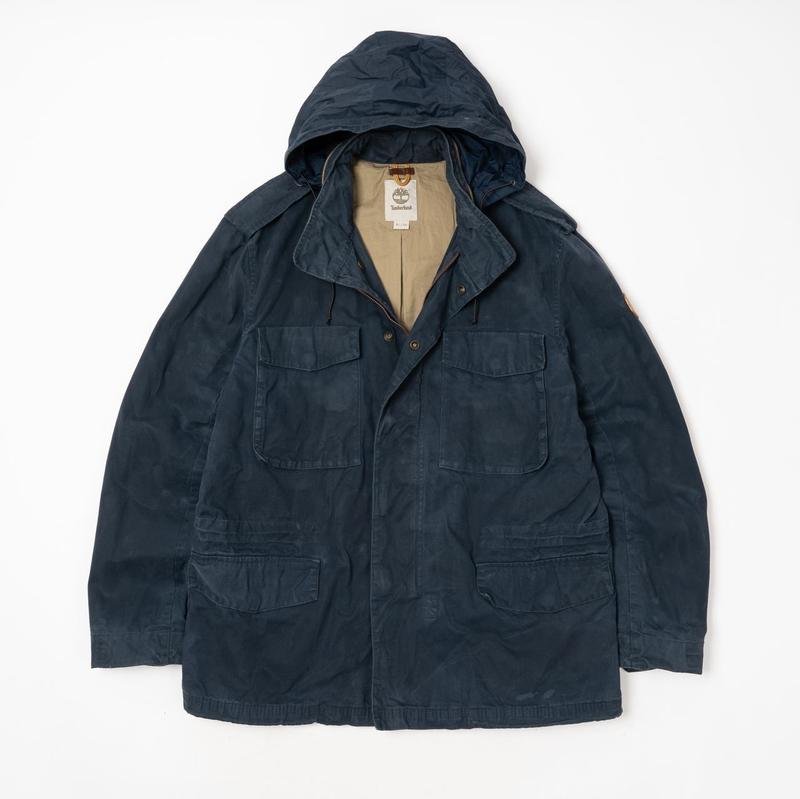 Мужской Timberland Куртка Тёмно-синий Хлопок 42 /