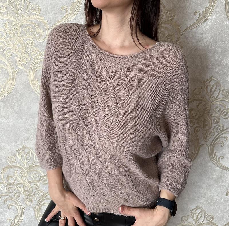 Женский Carina Ricci Свитер Розовый Акрил 36 / S /