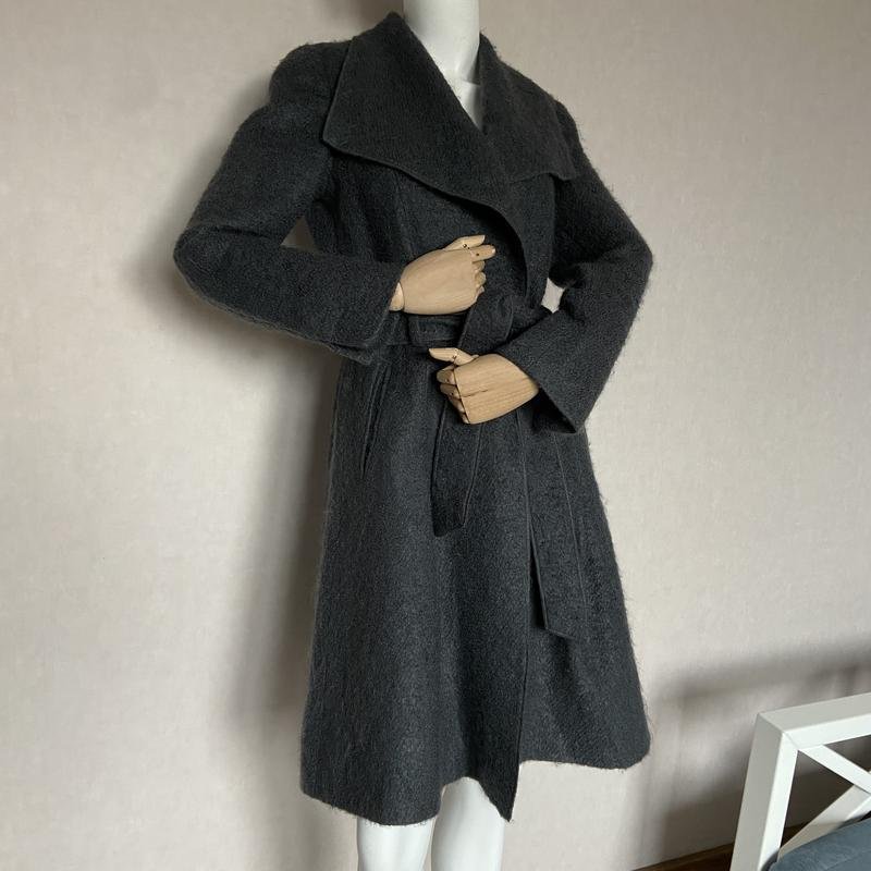 Women Natan Coat Grey Angora 38