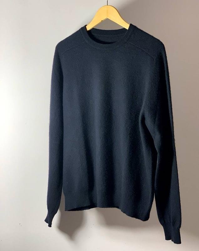 Herren Cashmere Pullover Schwarz Kaschmir 40 /L /