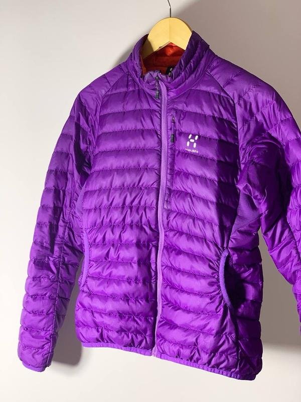 Damen Haglofs Daunenjacke Lila Mikrofaser 36 / S /