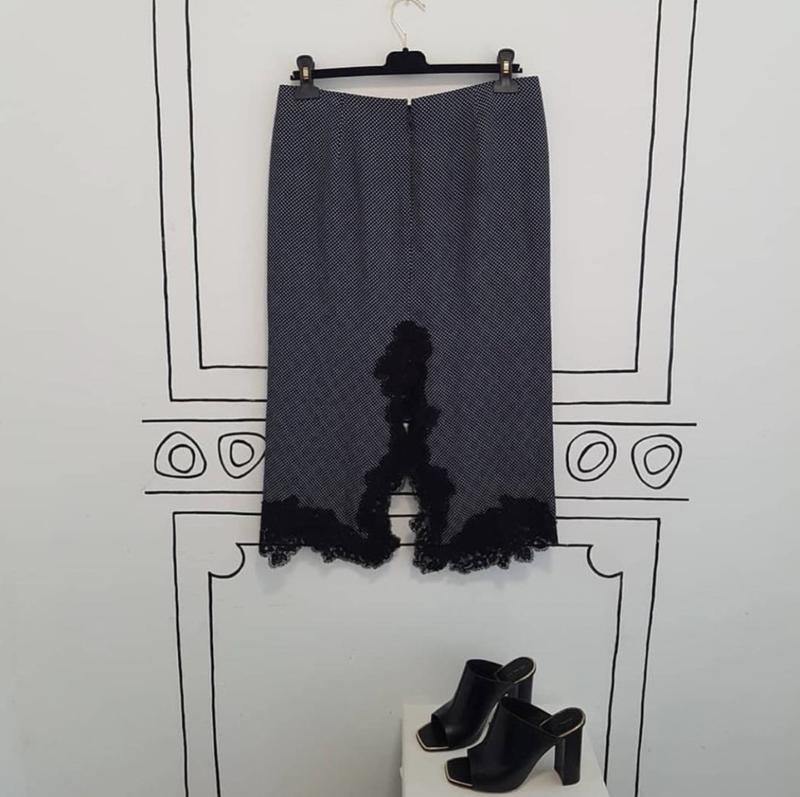 Женская Chloé Юбка Чёрный Шёлк 38