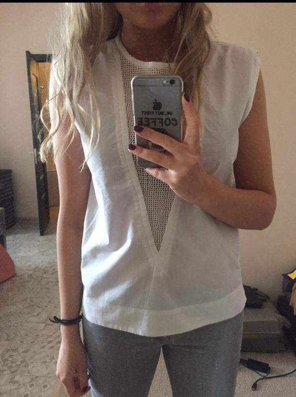 Donna Isabel Marant Camicia Bianca Viscosa 38 / M