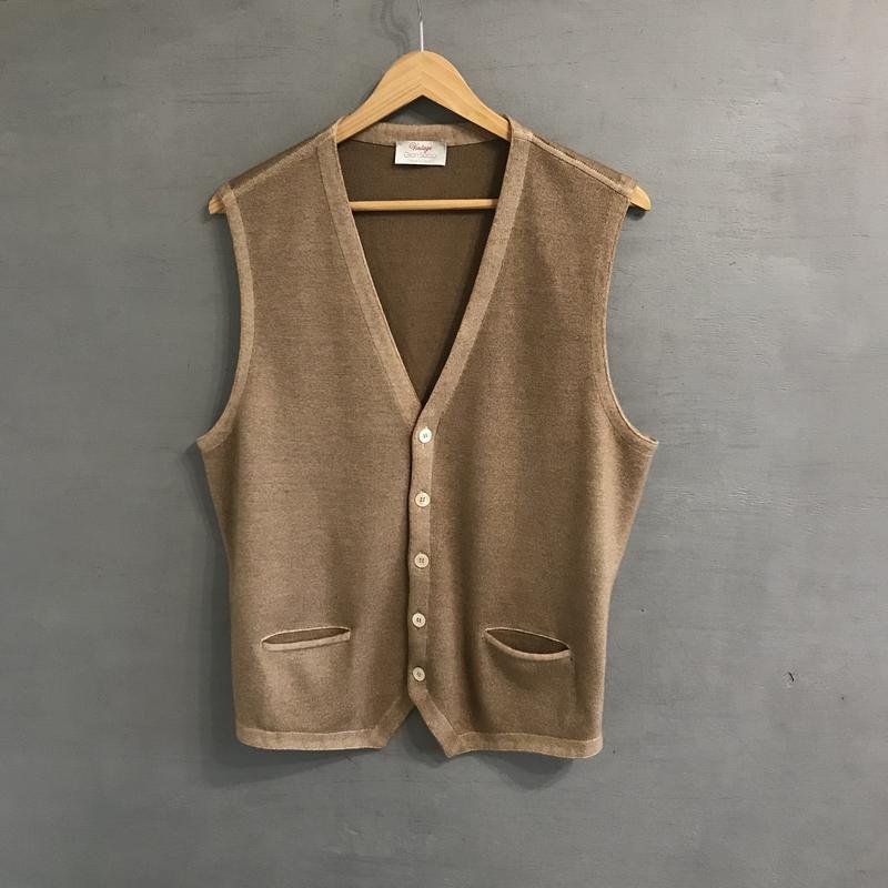 Herren Gran Sasso Weste Beige Wolle 38 / M / 46