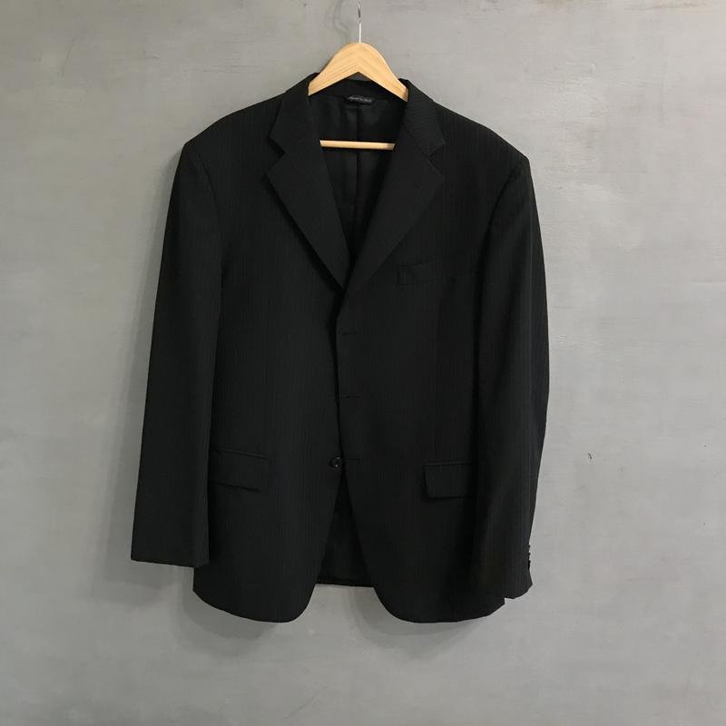 Uomo Tombolini Completo Nero Lana 40 /L / 48